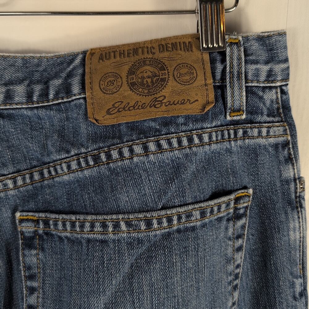 Eddie Bauer Straight Leg Jeans Men 34x30 Blue Denim Original Fit 100% Cotton - Picture 5 of 16